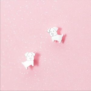 Sterling Silver puppy dog stud earrings 🐶🐶🐕